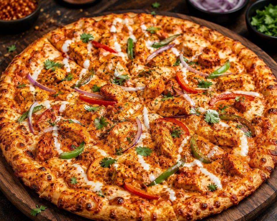 Spicy Paneer Tikka Pizza from Crave Continental